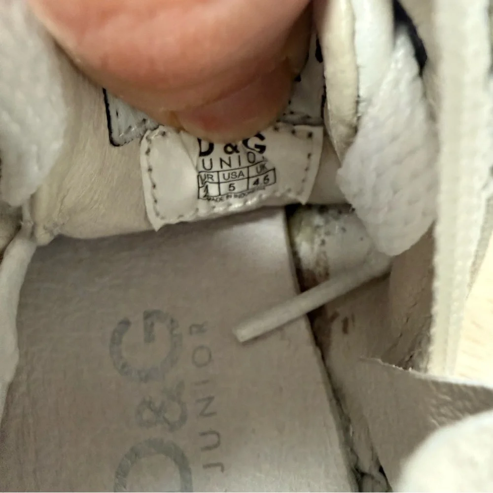 Dolce & Gabbana mid top white sneakers